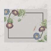 Carte D'accompagnement Heirloom moderne Matin Gloire Information Mariage (Dos)