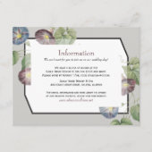 Carte D'accompagnement Heirloom moderne Matin Gloire Information Mariage (Devant)