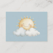 Carte D'accompagnement Here Comes the Son Diaper Raffle Card (Dos)