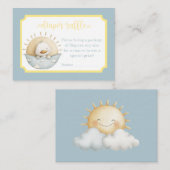 Carte D'accompagnement Here Comes the Son Diaper Raffle Card (Devant / Derrière)