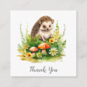 Carte D'accompagnement Hérisson personnalisé (Devant)