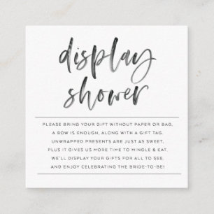 CARTE D'ACCOMPAGNEMENT HEUREUSE HEURE AFFICHAGE DOUCHE INSÉRER