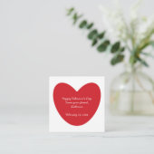 Carte D'accompagnement Heureuse Sainte-Valentin coeur enfants classe pers (Debout devant)