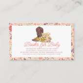 Carte D'accompagnement Hey Y'all Cowboy Boot & Bouquet Livres pour bébé (Devant)