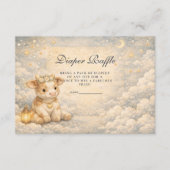 Carte D'accompagnement Highland Cow Floral Diapper Raffle (Devant)