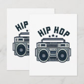 Carte D'accompagnement Hip hop (Devant / Derrière)