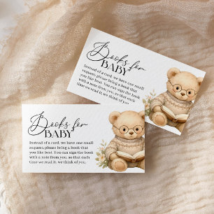 Carte D'accompagnement Histoire Nouveau Chapitre Livres de Baby Shower po