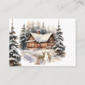 Carte D'accompagnement Hiver Bébé de neige Il fait froid à l'extérieur de (Dos)