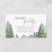 Carte D'accompagnement Hiver Forest Diaper Raffle, Livres pour Baby Card (Dos)