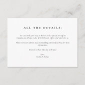 Carte D'accompagnement Hiver Montagnes Pine Tree Mariage (Devant)