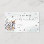 Carte D'accompagnement Hiver Oh Cerf Combien De Bonbons (Devant)