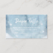 Carte D'accompagnement Hiver Ours Bleu Bébé Déchets Raffle Demande (Devant)