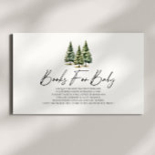 Carte D'accompagnement Hiver Snowy Pine Tree Baby showers Livres Pour Béb