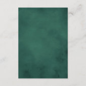 Carte D'accompagnement Hiver Végétation Pine Cône Réception de mariage (Dos)