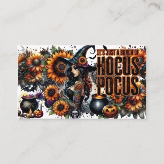 Carte D'accompagnement “Hocus Pocus Magic Vibes” (Dos)