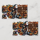 Carte D'accompagnement “Hocus Pocus Vibes Magiques” (Devant / Derrière)