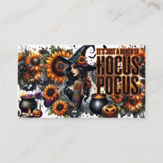 Carte D'accompagnement “Hocus Pocus Vibes Magiques” (Devant)