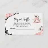 Carte D'accompagnement Holy Cow It's a Girl Cute Cow Baby shower (Devant)