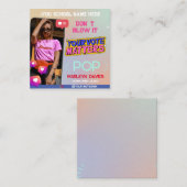 Carte D'accompagnement Hommage de la reine au lycée Campagne de vote Flye (Devant / Derrière)