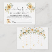 Carte D'accompagnement Honey Bear How Big Is Maman's Belly Enclôture Card (Devant / Derrière)