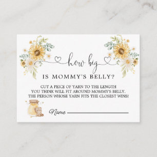 Carte D'accompagnement Honey Bear How Big Is Maman's Belly Enclôture Card