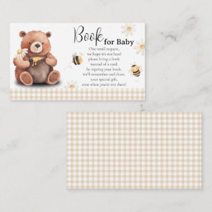 Carte D'accompagnement Honey Bee and Bear Book for Baby Baby shower