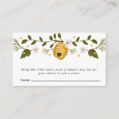 Carte D'accompagnement Honneur Baby shower Bumblebee Déchets Raffin (Devant)