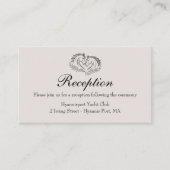 Carte D'accompagnement Horse Rustic Country Western Mariage Réception (Devant)