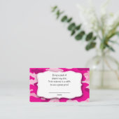 Carte D'accompagnement Hot rose Fuchsia Camo tombola tickets insérer des  (Debout devant)