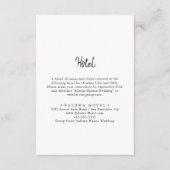 Carte D'accompagnement Hôtel moderne (Devant)