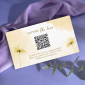 Carte D'accompagnement Hour d'or Grace Photo QR Code Wedding RSVP