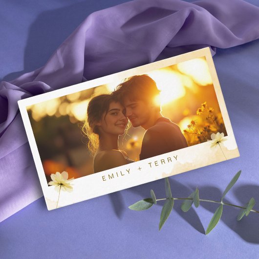 Carte D'accompagnement Hour d'or Grace Photo QR Code Wedding RSVP