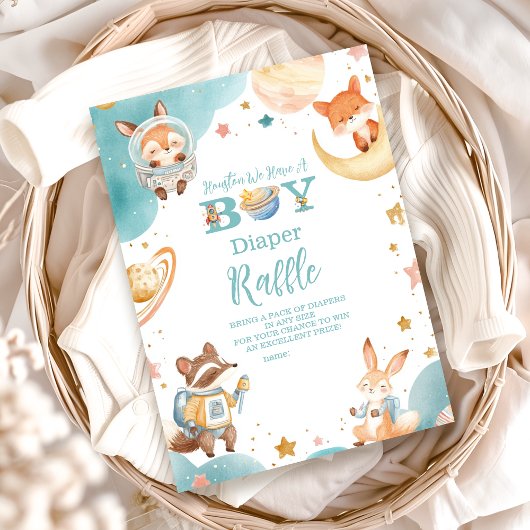 Carte D'accompagnement Houston Nous Avons Un Petit Raffle De Diappeur D'E