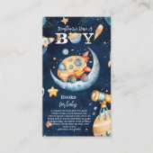 Carte D'accompagnement Houston We have a Boy Outer Space Books for Baby (Devant)