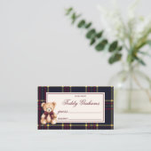 Carte D'accompagnement How Many teddy grahams Teddy Bear Red Plaid (Debout devant)