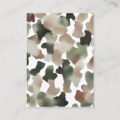 Carte D'accompagnement Hunting Boy Baby Shower Diaper Raffle (Dos)