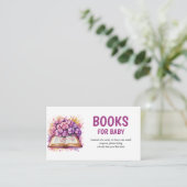 Carte D'accompagnement Hydrangea Book Theme Books For Baby (Debout devant)