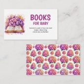 Carte D'accompagnement Hydrangea Book Theme Books For Baby (Devant / Derrière)