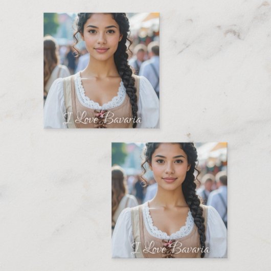 CARTE D'ACCOMPAGNEMENT I LOVE BAVARIA (Devant / Derrière)