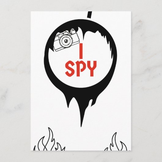 Carte D'accompagnement I Spy Game pour barbecue (Dos)