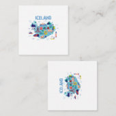Carte D'accompagnement Iceland map (Devant / Derrière)
