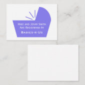 Carte D'accompagnement Icône Bébé (Devant / Derrière)