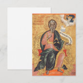 Carte D'accompagnement Icône orthodoxe de saint André l'apôtre (Devant / Derrière)