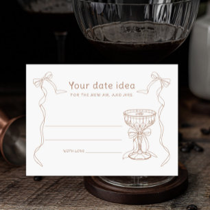 Carte D'accompagnement Idée de rendez-vous Martini Espresso Enterrement d