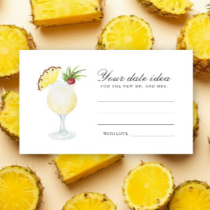 Carte D'accompagnement Idées de soirée en amoureux pour une baby shower c