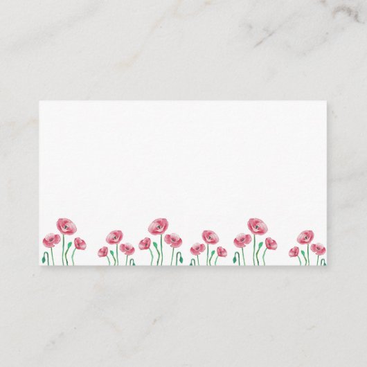 Carte D'accompagnement Idées de soirée en date florale aquarelle \ Pot de (Dos)