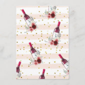 Carte D'accompagnement Il A Dit, Elle A Dit Wine Floral Party (Dos)