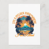 Carte D'accompagnement Il est 5 heures partout où je suis retraité (Dos)