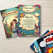 Carte D'accompagnement Il Était Une Fois Woodland Castle Fairytale Mariag