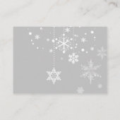 Carte D'accompagnement Il fait froid dehors | Hiver Arbre Gris Feuillette (Dos)